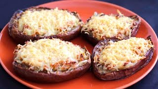 BERENJENAS RELLENAS GRATINADAS CON QUESO [upl. by Moclam]