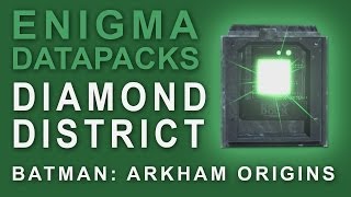 Batman Arkham Origins Enigma Datapacks Diamond District Locations Guide for Extortion Files 1517 [upl. by Arreik952]