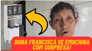 DONA FRANCISCA SE EMOCIONA COM SURPRESA ElizeuSilvaTV [upl. by Ordisi]