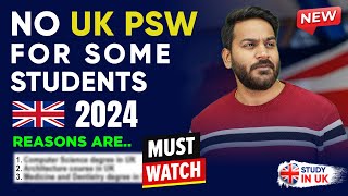 Students Are Not Getting PSW Visa Big Reasons  International Students  Study in UK 2024 [upl. by Rai]