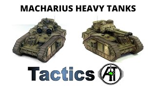 Macharius Heavy Tank Rules Review  Tactics also Vulcan Omega and Vanquisher for Imperial Guard [upl. by Urson]