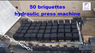 50 Briquettes making machine [upl. by Nnairak]