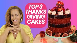 TOP 3 MOST DELICIOUS Thanksgiving CAKES  How to Cake It WitH Yolanda Gampp [upl. by Diva]