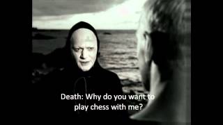 The Seventh Seal  The knight meets Death English sub [upl. by Enaamuj601]