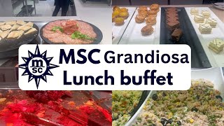 MSC Grandiosa lunch buffet [upl. by Sirron]