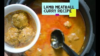 Lamb kheema  Indian meat ball curry recipe [upl. by Marv]