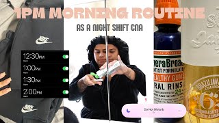 REALISTIC “morning” ROUTINE AS A NIGHT SHIFT CNA [upl. by Hortensia523]