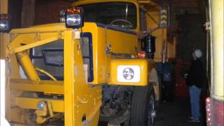 3711 Brockway 776 Plowtruck in NYS Museum Warehouse [upl. by Hynda]