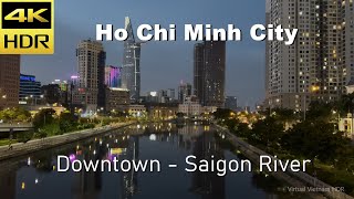 4K HDR  Walking Downtown Ho Chi Minh City  Walk along the Saigon River  Vietnam 2023 [upl. by Regnig]