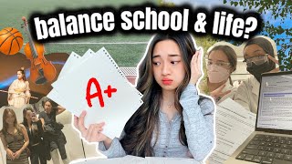 how to BALANCE SCHOOL and EXTRACURRICULAR activities while having a life ✌🏻 [upl. by Kcirdderf294]