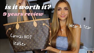 Is Louis Vuitton Neverfull MM worth it in 2024 10 years old bag Review Wear amp Tear [upl. by Dedie]