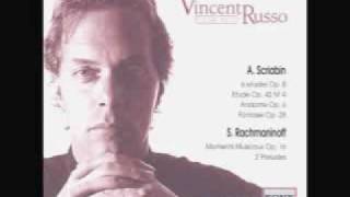 Concert Pianist Vincent RussoScriabin Andante adagioFrom Sonata Op6 N1 [upl. by Sutelc]