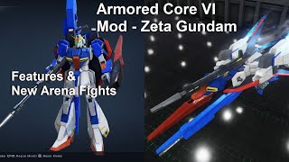 Armored Core VI  MSZ006 Zeta Gundam mod First Look  New Arena [upl. by Traci692]