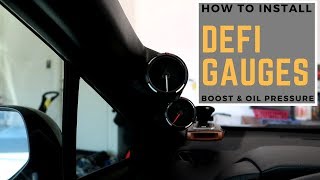 How to install DEFI Gauges  Boost amp Oil Pressure [upl. by Mary]