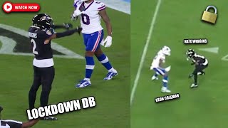 Nate Wiggins Showing Off LOCKDOWN COVERAGE Ability🔥 BLANKETING WRs 😳 Ravens vs Bills [upl. by Ahser317]