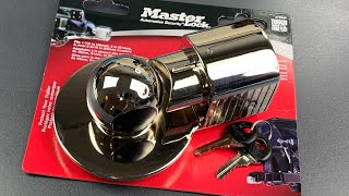 809 TERRIBLE Master Lock Trailer Coupler Lock Picked Model 377DAT [upl. by Porche618]