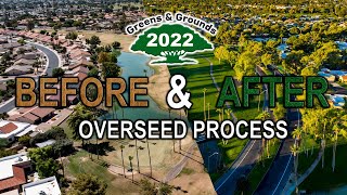 2022 Overseeding Process  Westbrook Village Golf Club  Peoria AZ [upl. by Gayl]