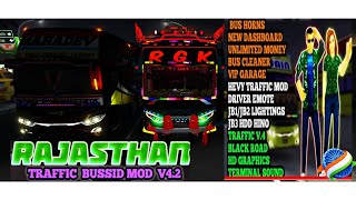 RajasthanTrafficModApkObbFullgreenGraphicBussidV 42bussimulatorindonesia RGK👍👍 [upl. by Eittik]