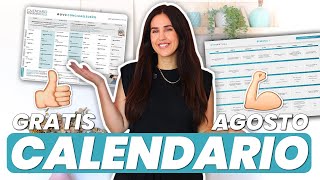 Calendario EJERCICIOS Gratuito AGOSTO  Gym Virtual [upl. by Jehial365]