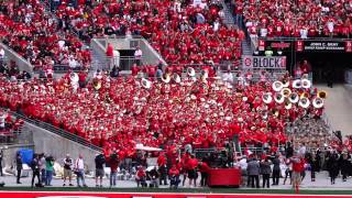 Ohio State Alumni Marching Band Plays Hang On Sloopy with Alumni Conductor 9132014 [upl. by Peacock]