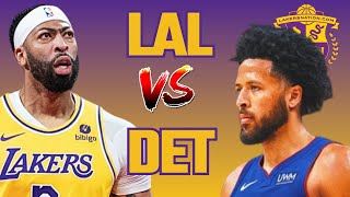 LIVE Lakers vs Pistons [upl. by Einaej]