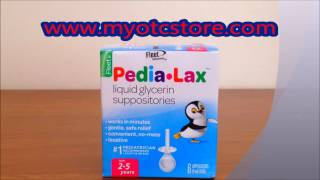 Myotcstorecom Review on Fleet PediaLax Liquid Glycerin Suppositories For Ages 2  5 Years  6 Ea [upl. by Goth]