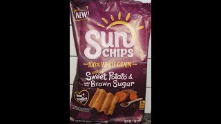 Sun Chips Sweet Potato and Brown Sugar Snacks Review [upl. by Emelina]