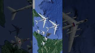 Two Russian Tu142 antisubmarine aircraft flew around the Japanese archipelago [upl. by Bogusz]