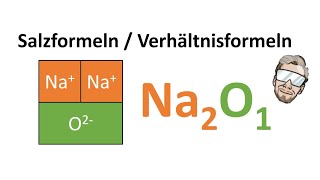 Salzformeln  Verhältnisformeln aufstellen  Chemie Endlich Verstehen [upl. by Anatlus]