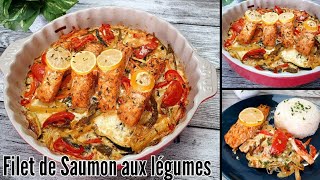 FILET DE SAUMON AUX LÉGUMES [upl. by Adnohsal]