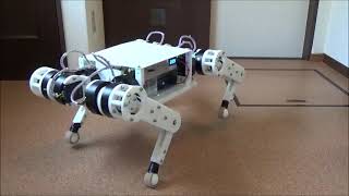 Homemade Quadruped Robot 4Legs Robot1 first test [upl. by Xavier]