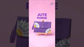 DIY Jute Purse l Handmade Purse l Painted purse l Jute craft l shorts jute diy ventunoart [upl. by Ettari]