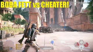 Boba Fett vs Cheater  Star Wars Battlefront 2 [upl. by Ennej613]