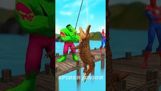 Who Is Stronger 💪 SPIDERMAN VS HULK GTA V CARTOON 🔥 shorts spiderman cartoon [upl. by Kciredor185]