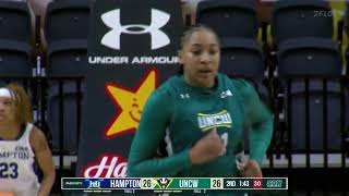 UNCW WBB vs Hampton Highlights  20424 [upl. by Colley614]