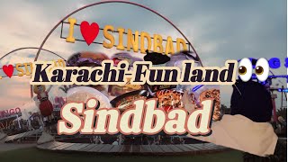 Karachi Amusement parkFun landSindbad  Karachi Fun land Karachi food street [upl. by Yornek465]