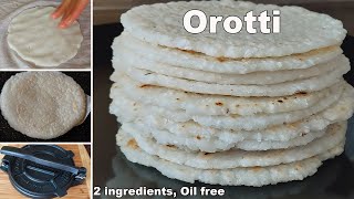 Rice Flour Roti  Orotti Recipe  Kerala Style Rice Roti Recipe  ഒറൊട്ടി Instant Breakfast Recipe [upl. by Eidod]