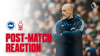 POSTMATCH REACTION NUNO ESPÍRITO SANTO  BRIGHTON V NOTTINGHAM FOREST [upl. by Ecadnarb]