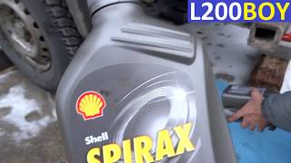 How to change rear differential oil on Mitsubishi l200 [upl. by Terti]