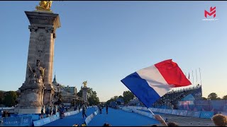 JO Paris 2024  Triathlon relais mixte maintenu  la France termine 4e [upl. by Blunt]