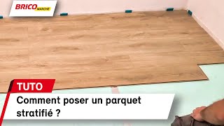 Comment poser un parquet stratifié   Bricomarché [upl. by Tabb48]