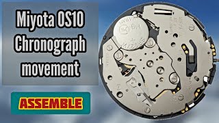 How To Service Miyota 0S10 Chronograph Movement  Assemble Tutorial  SolimBD [upl. by Aihsekan]