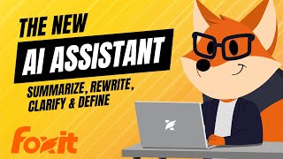 The AI Assistant for Your PDFs  Introducing Foxit AI Assistant [upl. by Noyerb]