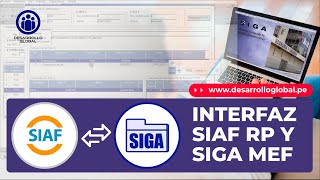 Interfaz SIAF RP  SIGA MEF [upl. by Ecidnac]