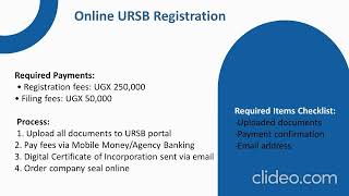 BUSINESS NAME REGISTRATION PROCESS IN UGANDA [upl. by Josefina105]