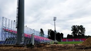 21 Modernizacja stadionu Rakowa Częstochowa 01072021 [upl. by Bordiuk]