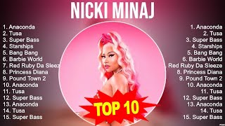 Best Songs of Nicki Minaj full album 2023  Top 10 songs [upl. by Sherard]