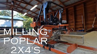 Milling Poplar 2x4s [upl. by Neahs]