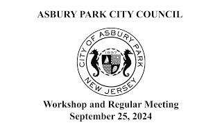 Asbury Park City Council Meeting  September 25 2024 [upl. by Alsworth]