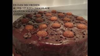 TRUFFEL PEPERNOTEN CHEESECAKE SINTERKLAAS RECEPT bakvideo chocolade [upl. by Luahs822]